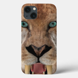 Funda Para iPhone 13 Tigre Dientes de Sable o Smilodon