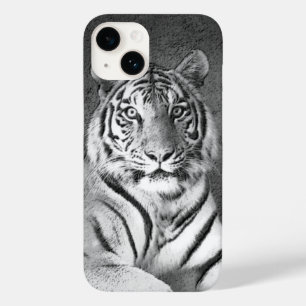 Funda Para iPhone 14 De Case-Mate Tigre en blanco y negro
