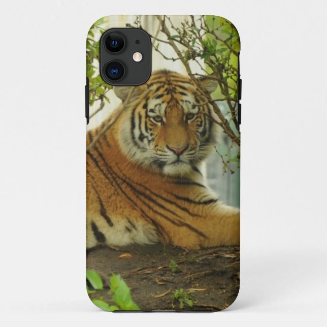 Funda De Case-Mate Para iPhone Tigre en el bosque (Reverso)