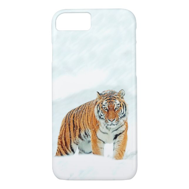Funda De Case-Mate Para iPhone Tigre en nieve (Reverso)
