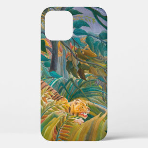 Funda Para iPhone 12 Tigre en tormenta selva tropical selva exótica