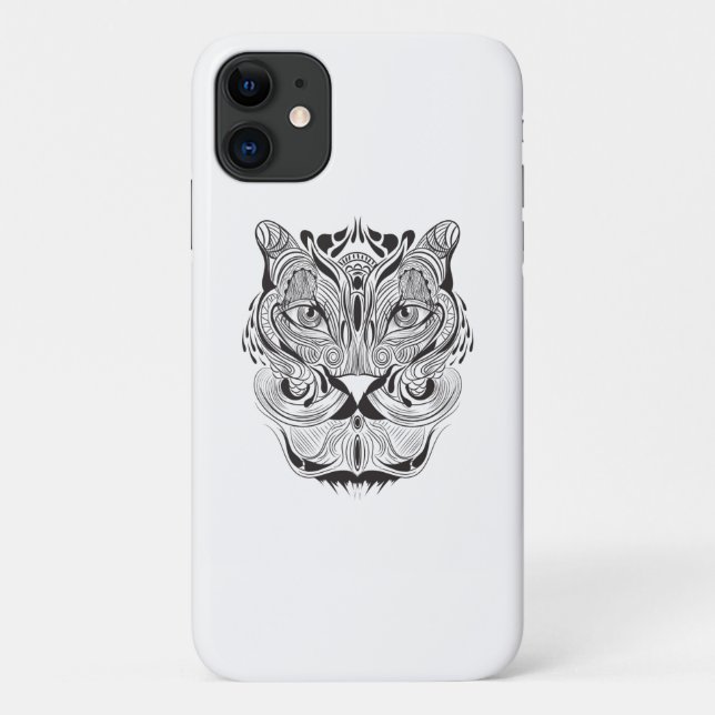 Funda De Case-Mate Para iPhone Tigre gráfico (Reverso)