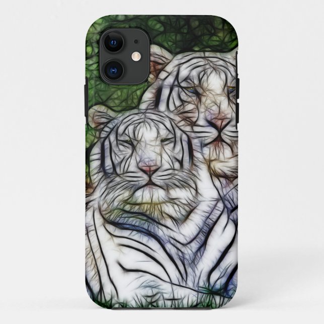 Funda De Case-Mate Para iPhone Tigre grande de animales salvajes (Reverso)