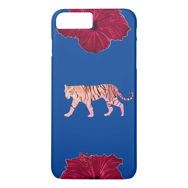Funda De Case-Mate Para iPhone Tigre rosa (Reverso)