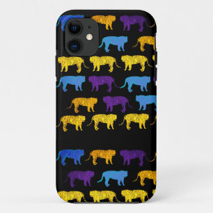 Funda Para iPhone 11 Tigres coloridos