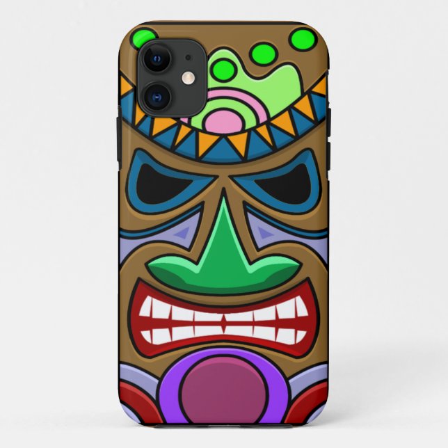 Funda De Case-Mate Para iPhone Tiki enojado (Reverso)