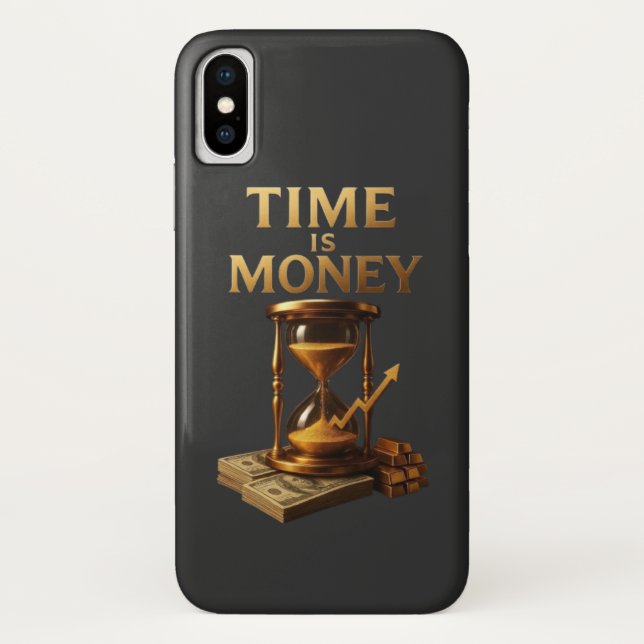 Funda De Case-Mate Para iPhone Time Is Money | Powerful Motivational Design (Reverso)