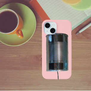 Funda Para iPhone 15 Tin Can y String Phone