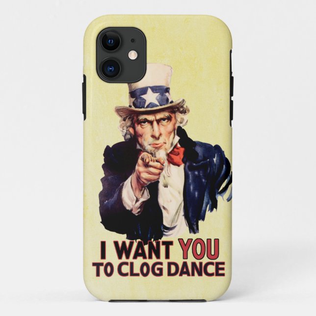 Funda De Case-Mate Para iPhone Tío Sam Clogging Dance (Reverso)