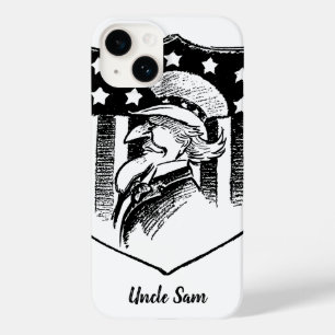 Funda Para iPhone 14 De Case-Mate Tío Sam Patriótico Vintage y Bandera Americana