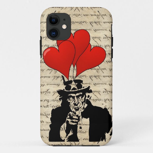 Funda De Case-Mate Para iPhone Tío Sam y globos (Reverso)