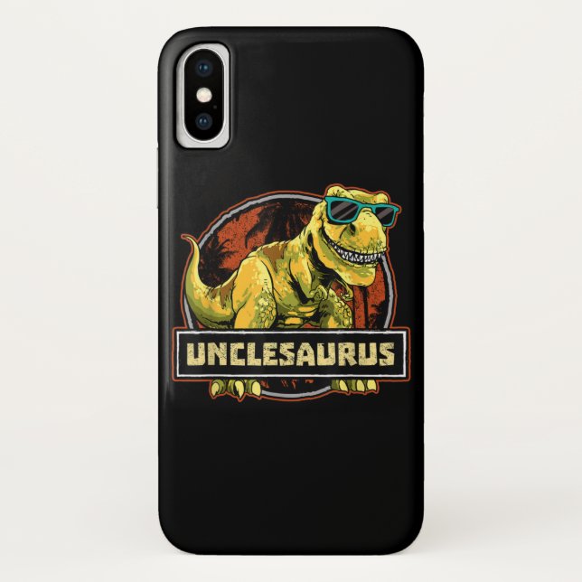 Funda De Case-Mate Para iPhone Tío Saurio T rex Tío Saurio Dinosaurio (Reverso)