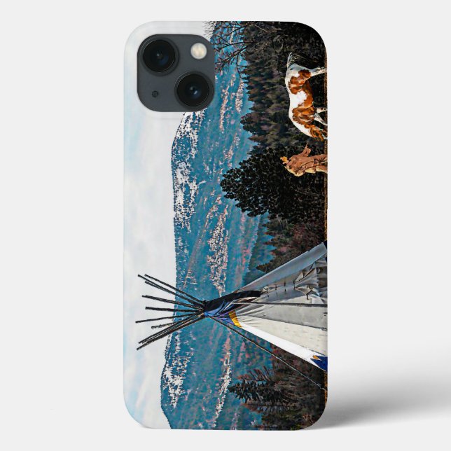 Funda De Case-Mate Para iPhone Tipi - Campamento de Invierno (Reverso)