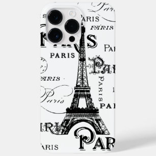Funda Para iPhone 14 Pro Max De Case-Mate Tipografía Caligrafía París Francia Torre Eiffel