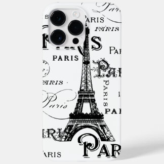 Funda Para iPhone 14 Pro Max De Case-Mate Tipografía Caligrafía París Francia Torre Eiffel