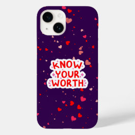 Funda Para iPhone 14 De Case-Mate Tipografía Conoce Tu Valor