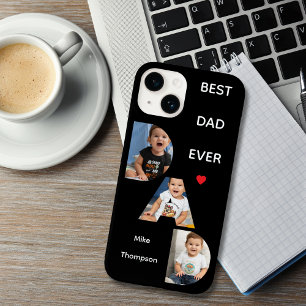 Funda Para iPhone 14 De Case-Mate Tipografía DAD 3 Foto Negro Minimalista iPhone