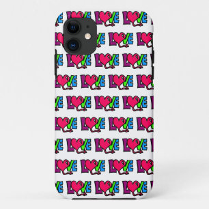 Funda Para iPhone 11 Tipografía de Arte de la Palabra Amor