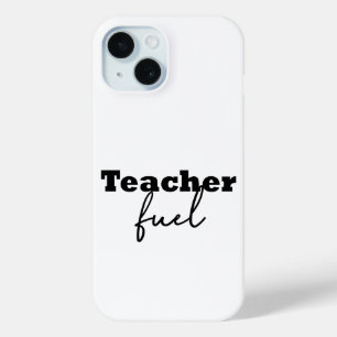 Funda Para iPhone 15 Tipografía de combustible para profesores