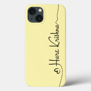 Funda Para iPhone 13 Tipografía de Krishna en la nariz amarilla - regal