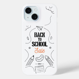 Funda Para iPhone 15 Tipografía de Regreso a Clases Diseño