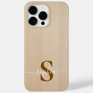Funda Para iPhone 14 Pro Max De Case-Mate Tipografía minimalista moderna con monograma de no