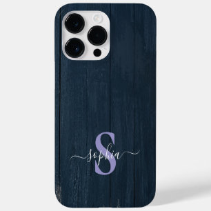Funda Para iPhone 14 Pro Max De Case-Mate Tipografía minimalista moderna con nombre monogram