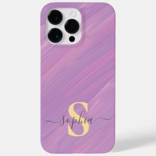 Funda Para iPhone 14 Pro Max De Case-Mate Tipografía minimalista moderna con nombre monogram