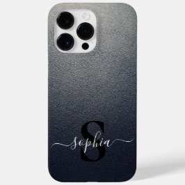 Funda Para iPhone 14 Pro Max De Case-Mate Tipografía Minimalista moderna Nombre monogramado