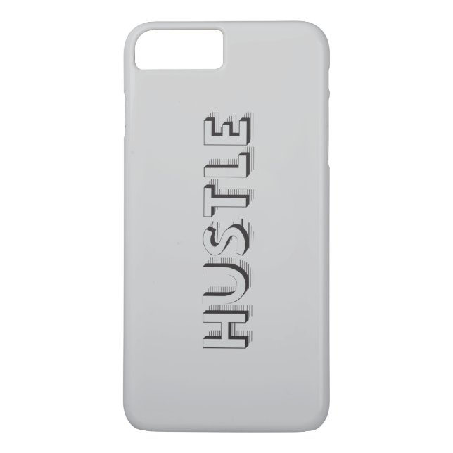 Funda De Case-Mate Para iPhone Tipografía moderna de Hustle (Reverso)