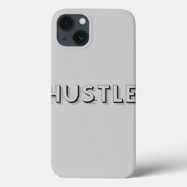 Funda De Case-Mate Para iPhone Tipografía moderna de Hustle (Reverso)