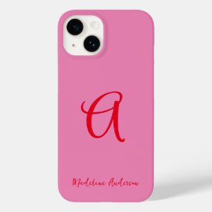 Funda Para iPhone 14 De Case-Mate Tipografía PInk Red Modern Feminine
