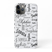 Tipografía Sophia Negro Blanco