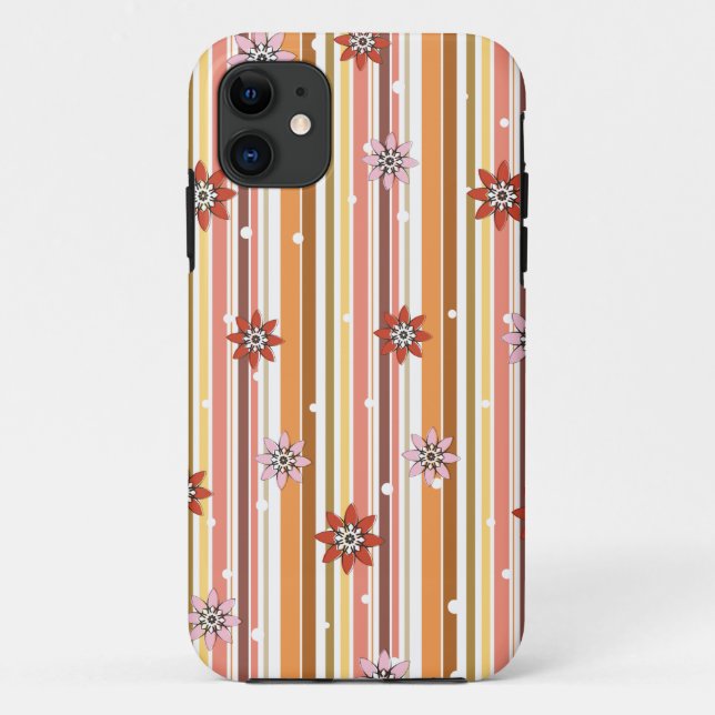 Funda De Case-Mate Para iPhone tira floral vol2 (Reverso)