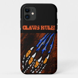 Funda Para iPhone 11 TIRA naranja Y NEGRA