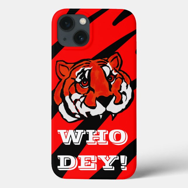 Funda De Case-Mate Para iPhone TIRA naranja Y NEGRA (Reverso)