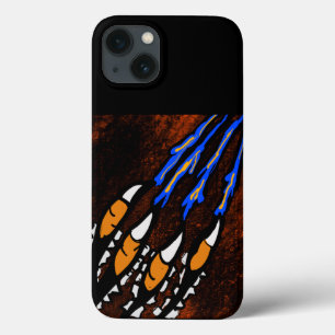 Funda Para iPhone 13 TIRA naranja Y NEGRA