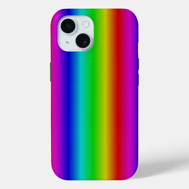 Funda De Case-Mate Para iPhone Tiras arco iris - Patrón (Reverso )