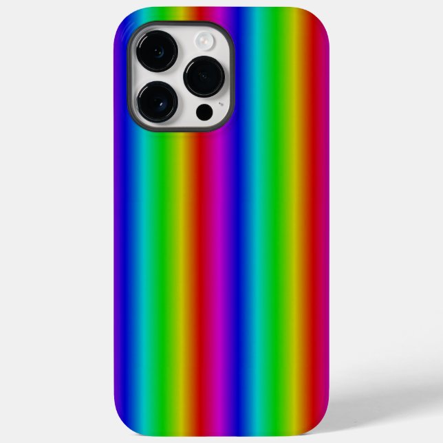 Funda De Case-Mate Para iPhone Tiras arco iris - Patrón (Reverso )