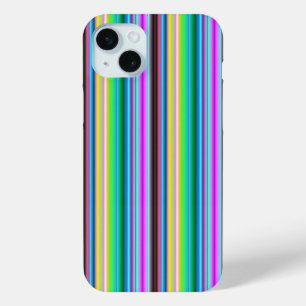 Funda Para iPhone 15 Mini Tiras arco iris - Patrón
