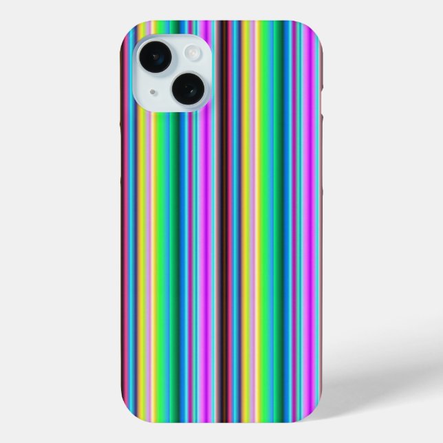 Funda De Case-Mate Para iPhone Tiras arco iris - Patrón (Reverso )