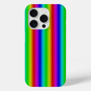 Funda Para iPhone 15 Pro Tiras arco iris - Patrón
