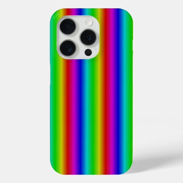 Funda De Case-Mate Para iPhone Tiras arco iris - Patrón (Reverso )