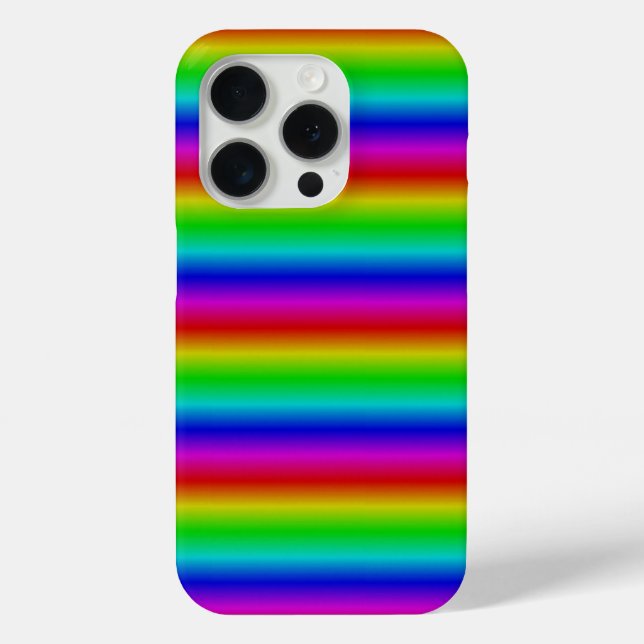 Funda De Case-Mate Para iPhone Tiras arco iris - Patrón (Reverso )
