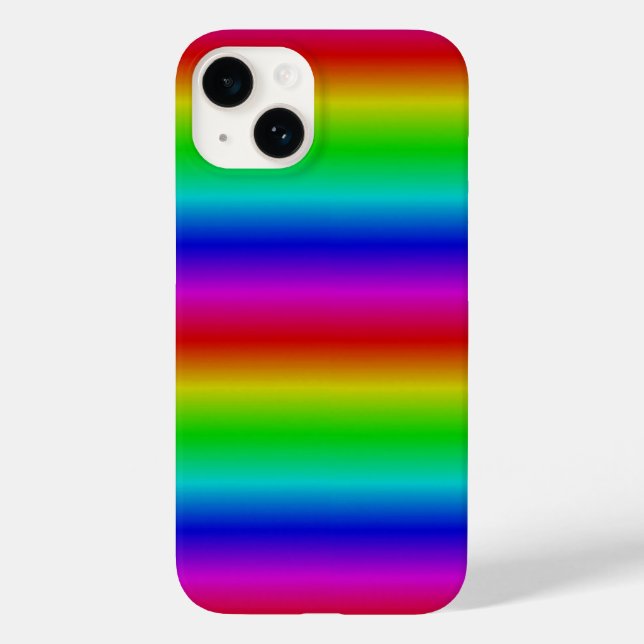 Funda De Case-Mate Para iPhone Tiras arco iris - Patrón (Reverso )