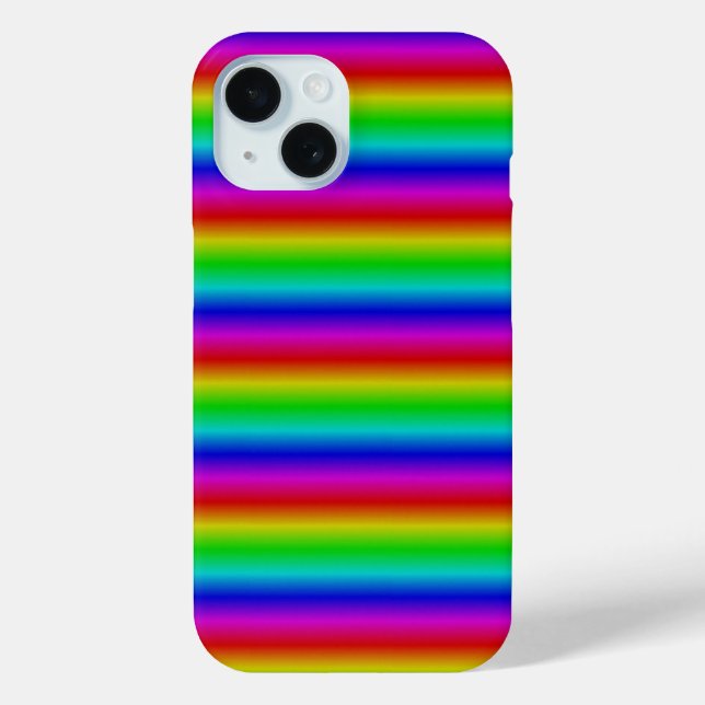 Funda De Case-Mate Para iPhone Tiras arco iris - Patrón (Reverso )