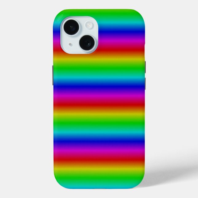 Funda De Case-Mate Para iPhone Tiras arco iris - Patrón (Reverso )