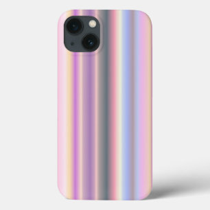 Funda Para iPhone 13 Tiras de arcoiris Pastel - Patrón