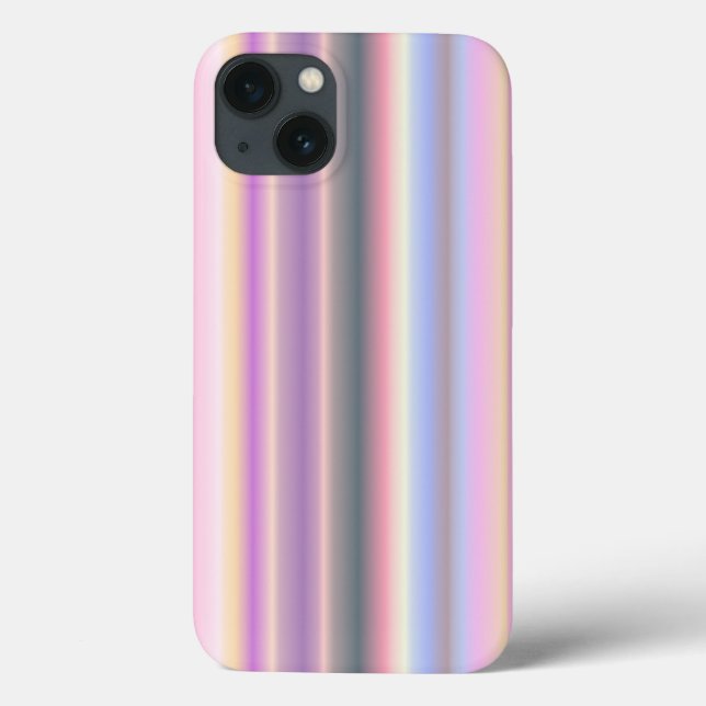 Funda De Case-Mate Para iPhone Tiras de arcoiris Pastel - Patrón (Reverso)