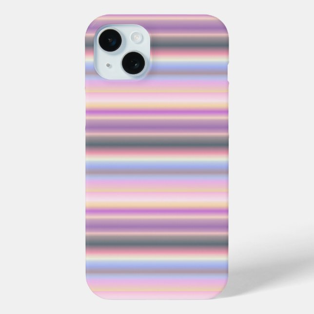 Funda De Case-Mate Para iPhone Tiras de arcoiris Pastel - Patrón (Reverso )